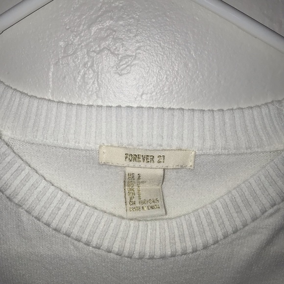 white long sleeve w/ rainbow detailing on the side - Picture 2 of 4